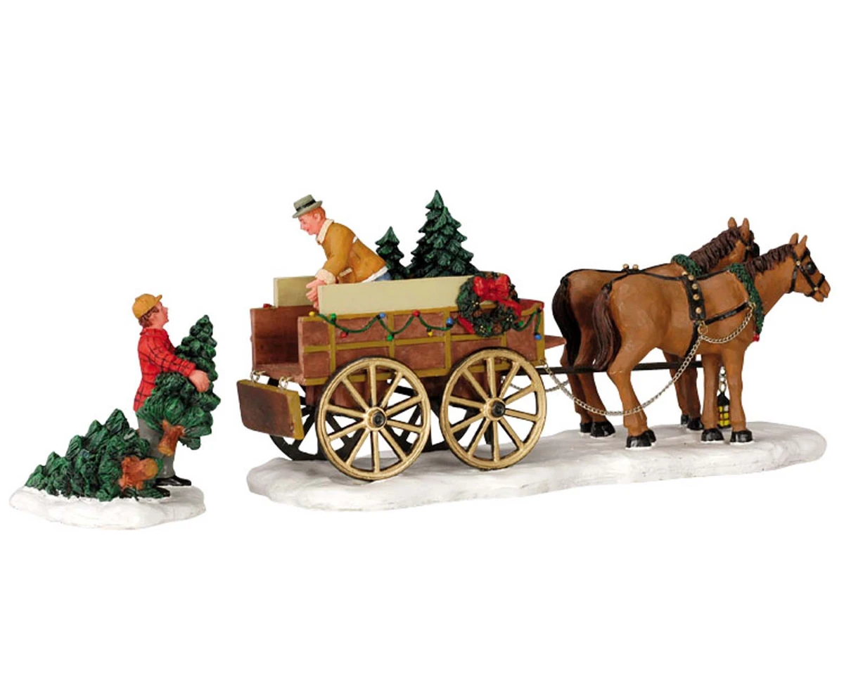 Lemax - Christmas Tree Wagon - set of 2