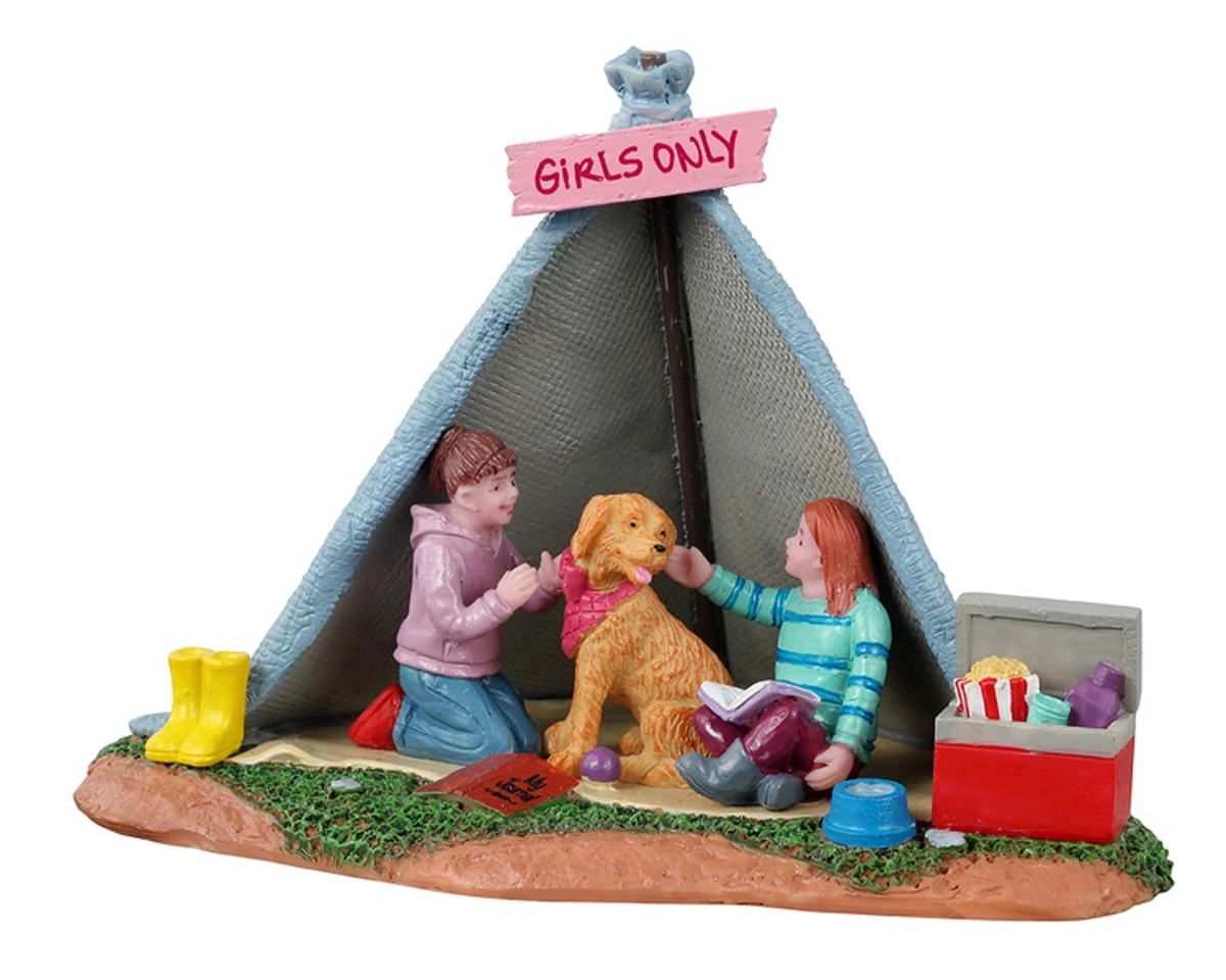 Lemax - Girls Backyard Camping