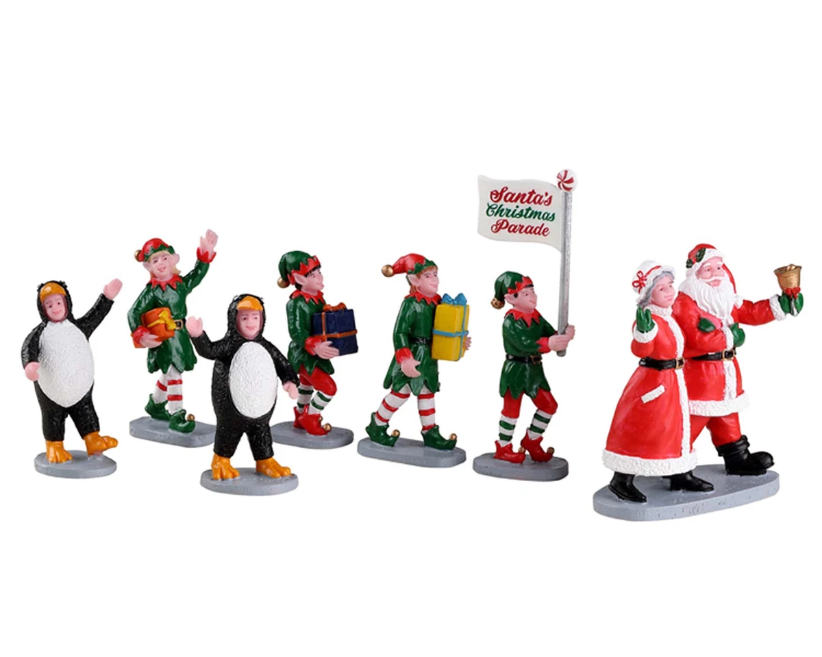 Lemax - Santa's Elf Parade - set of 7