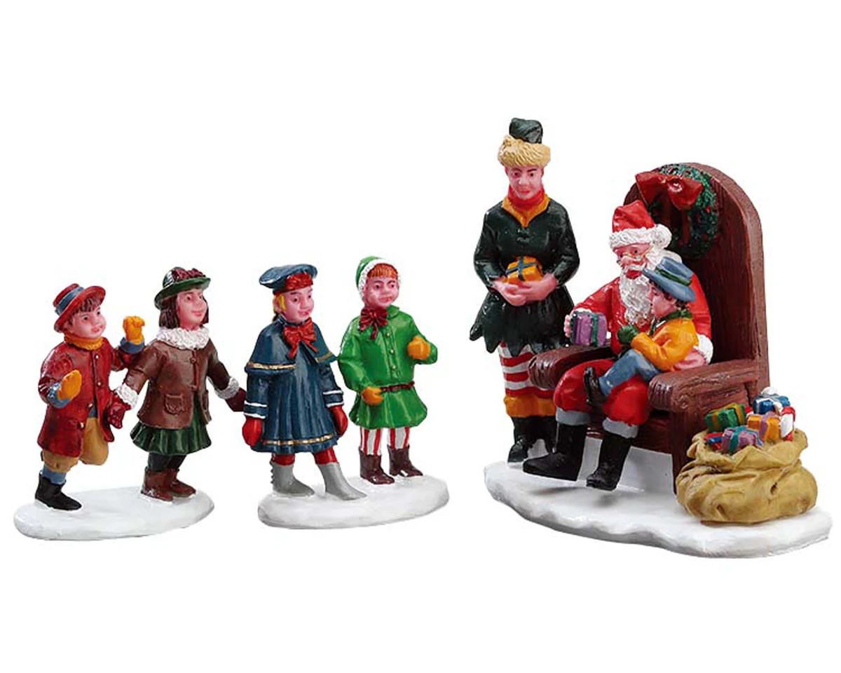 Lemax - Visiting Santa - set of 3